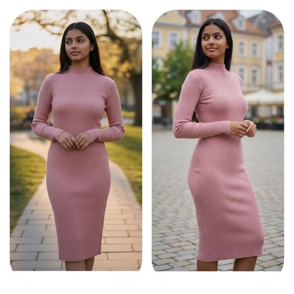 NWT Marciano M Surha sweater dress in Sand Rose - Picture 8 of 10